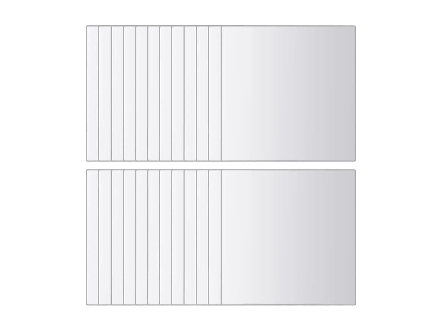 Carreau de miroir 24 pcs Carré Verre