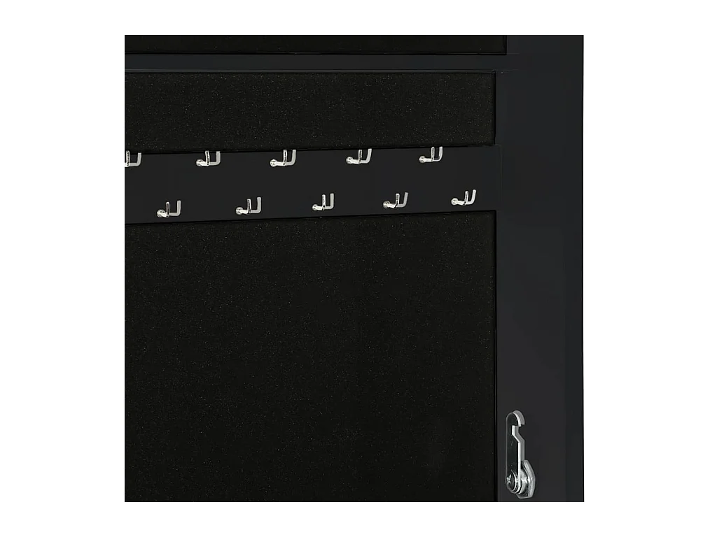 Móvel para joias independente espelhado 42x38x152 cm preto