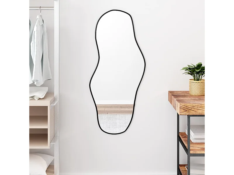 Miroir mural Noir 100x45 cm