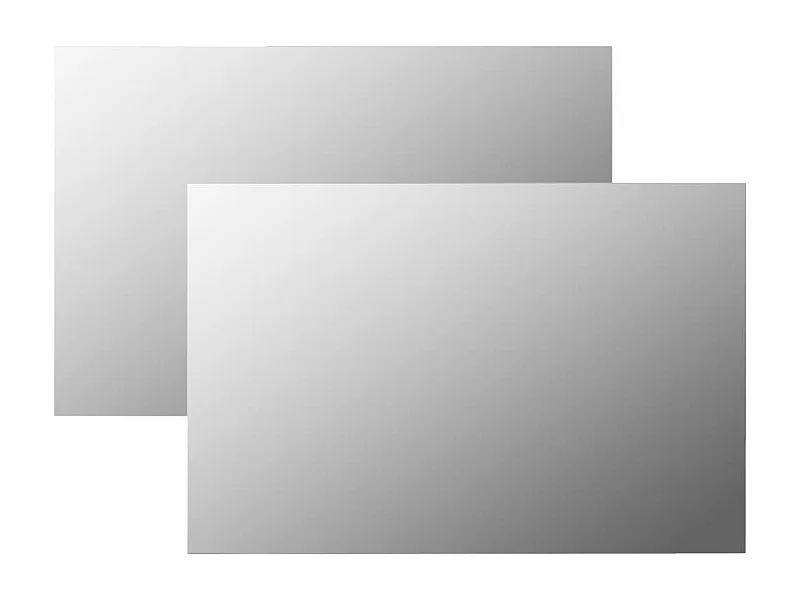Espejos de pared rectangulares 2 unidades vidrio 60x40 cm
