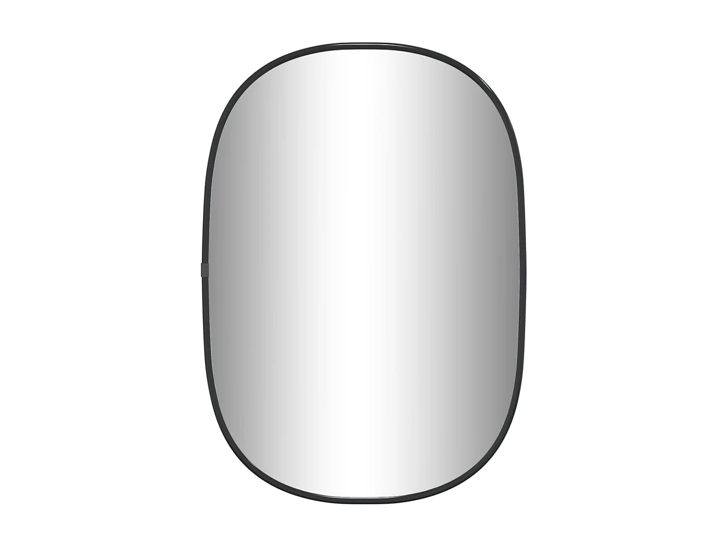 Specchio da Parete Nero 50x35 cm