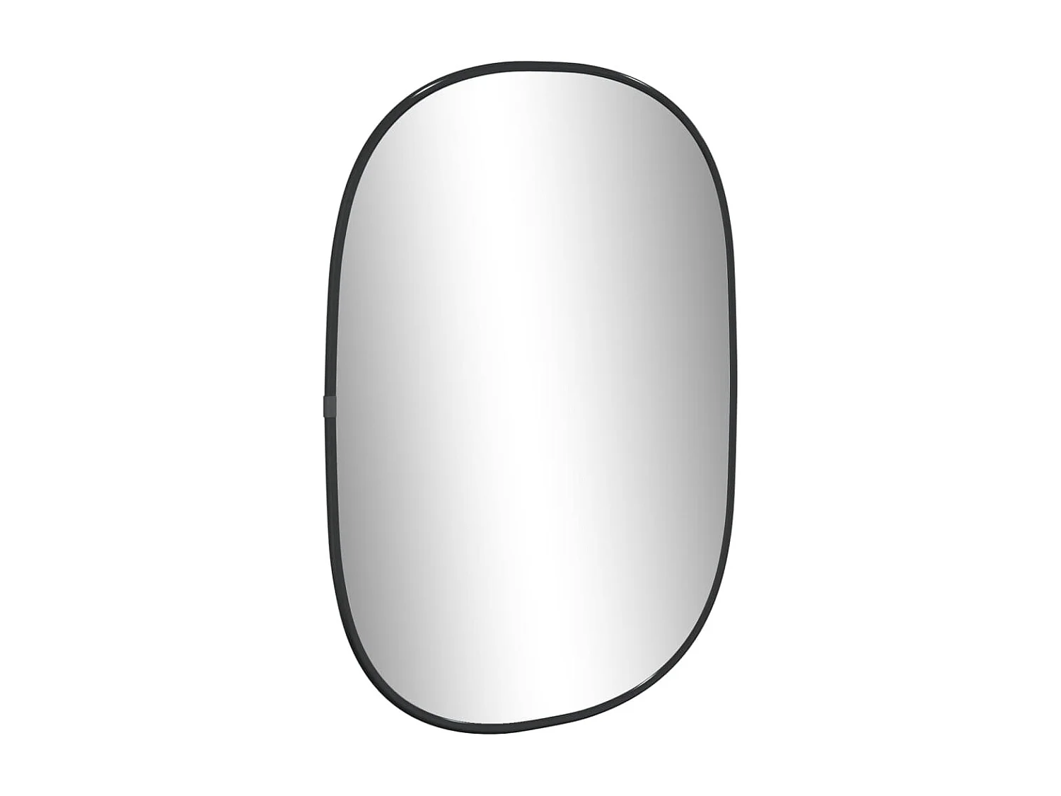 Specchio da Parete Nero 50x35 cm