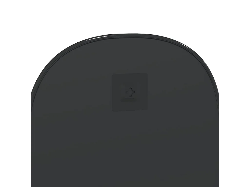 Specchio da Parete Nero 50x35 cm