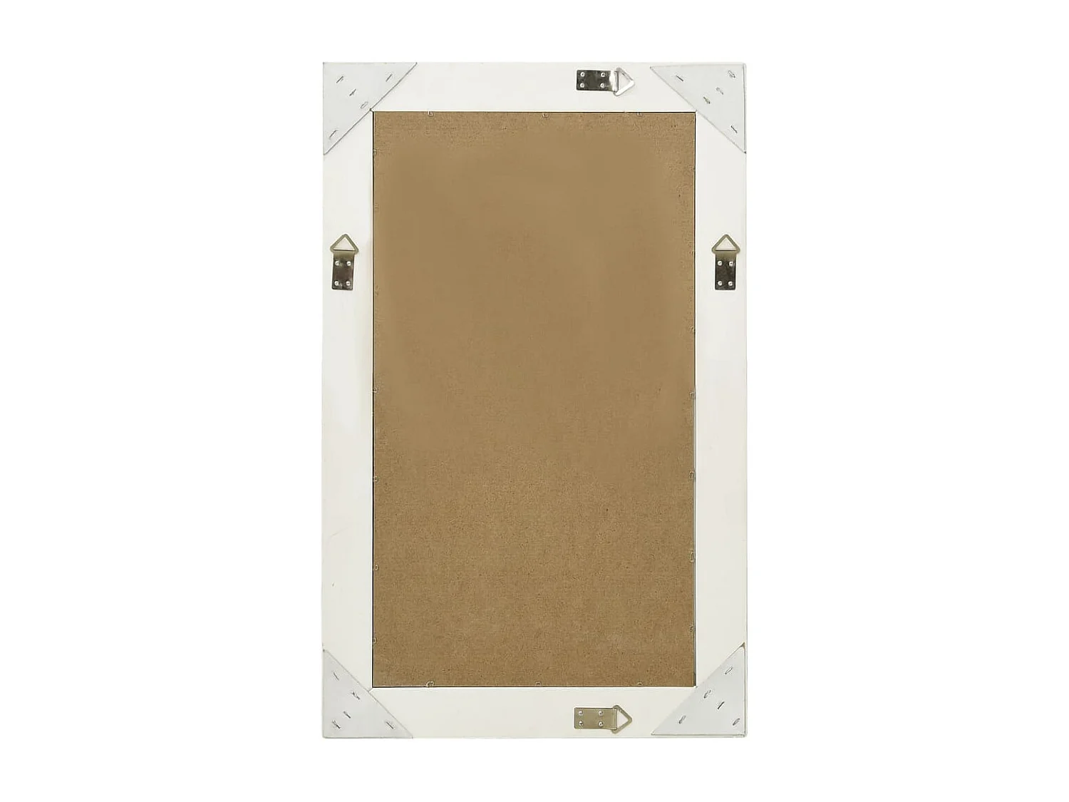 Espejo de pared estilo barroco blanco 50x80 cm