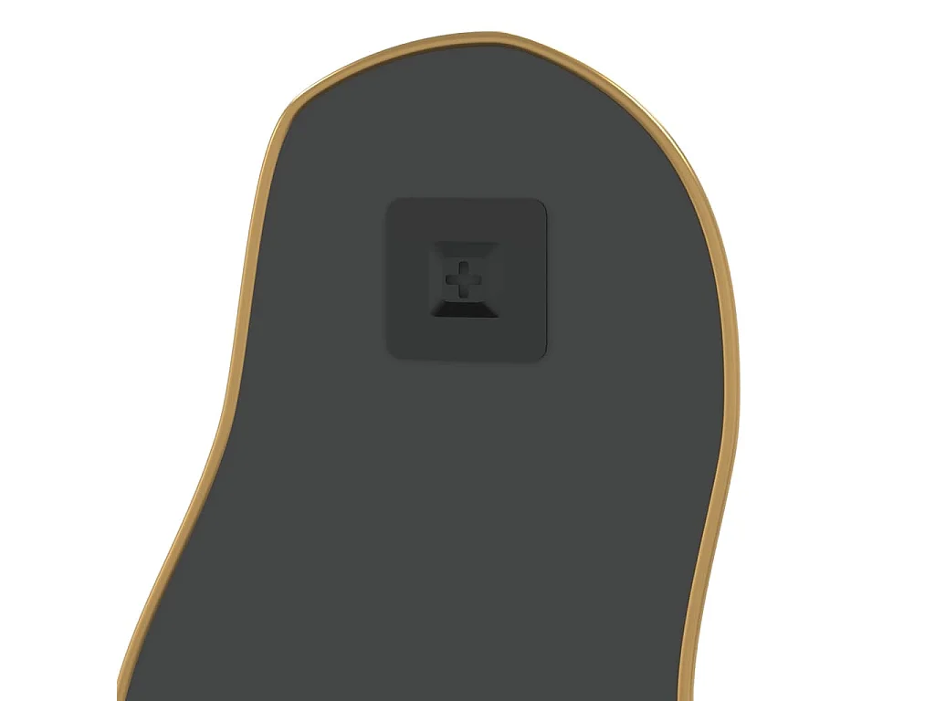 Espejo de pared dorado 100x45 cm