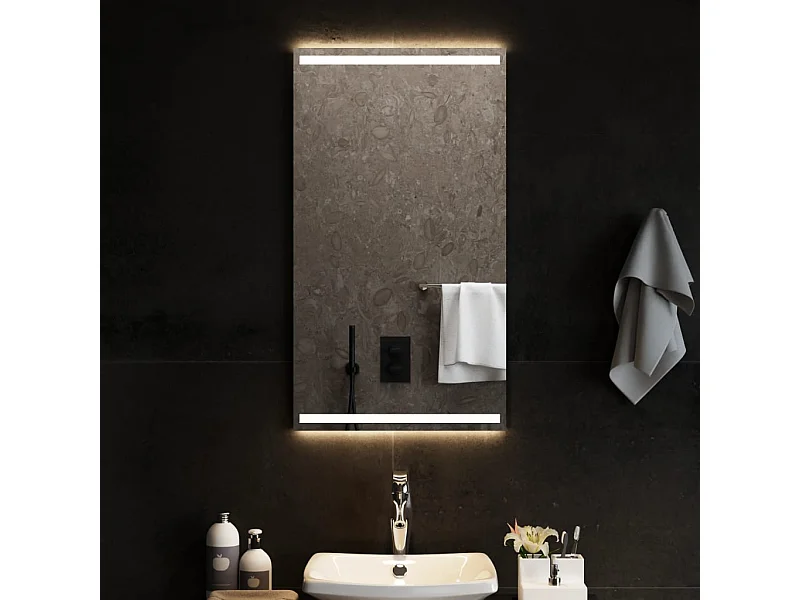 Specchio da Bagno con Luci LED 50x90 cm