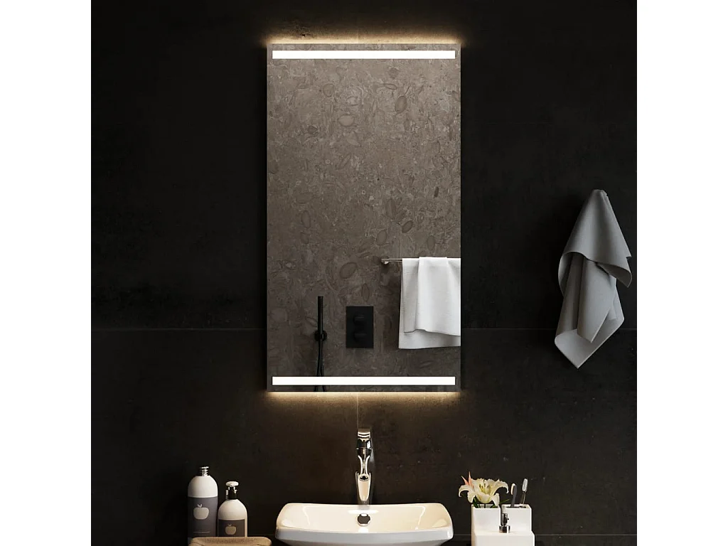 Specchio da Bagno con Luci LED 50x90 cm