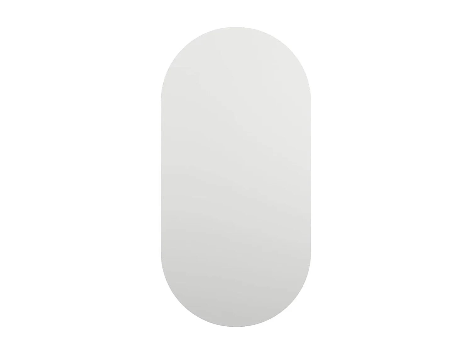 Spiegel mit LED-Leuchten 60x30 cm Glas Oval