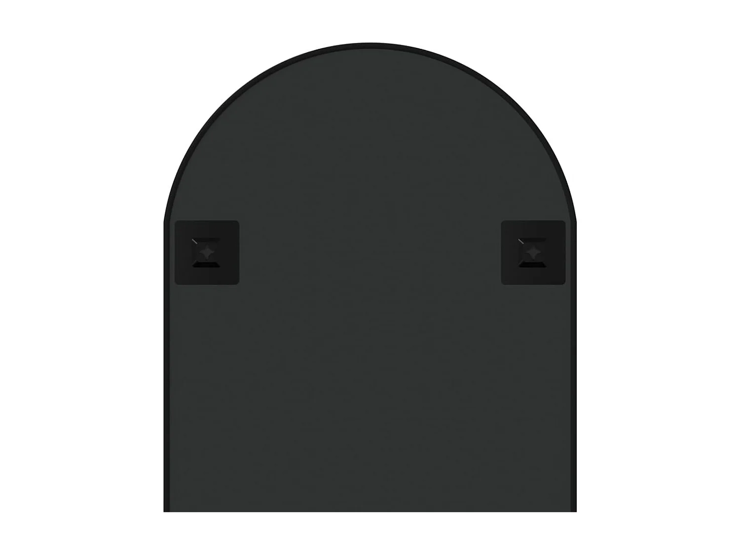 Specchio da Parete Nero 100x45 cm Ovale