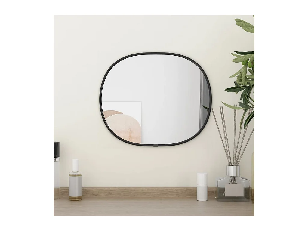 Miroir mural Noir 30x25 cm