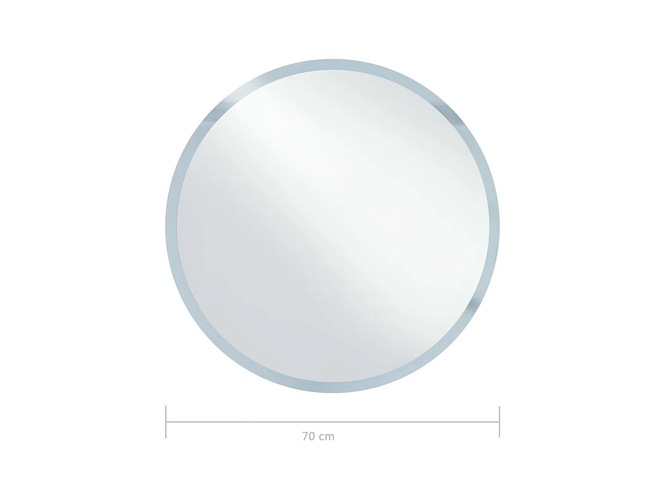 Miroir à LED pour salle de bain 70 cm