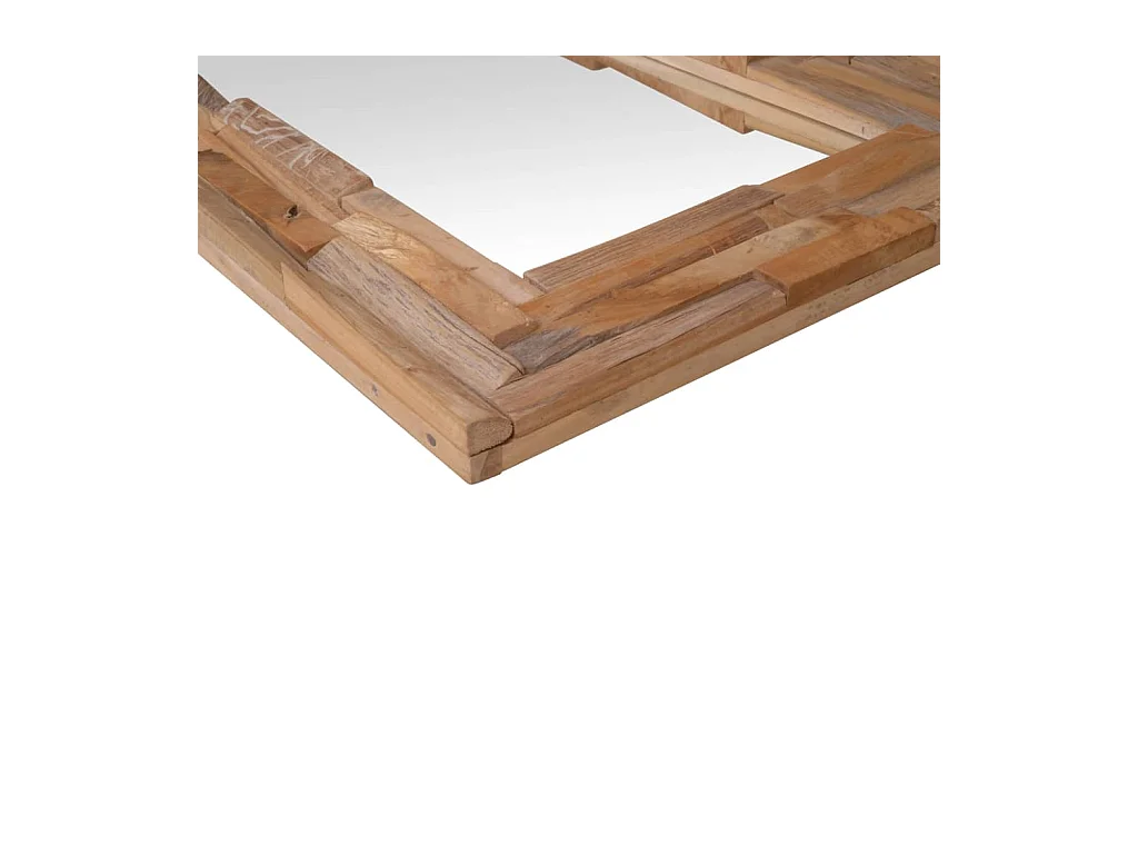 Miroir décoratif Teck 90x60 cm Rectangulaire