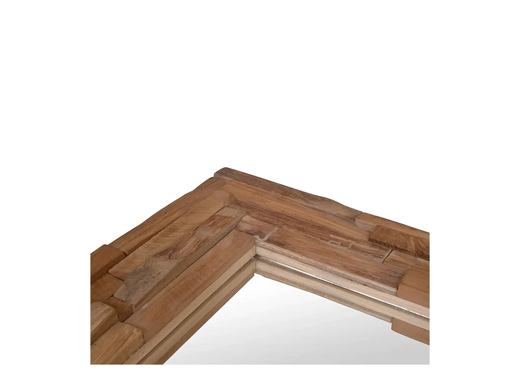 Miroir décoratif Teck 90x60 cm Rectangulaire