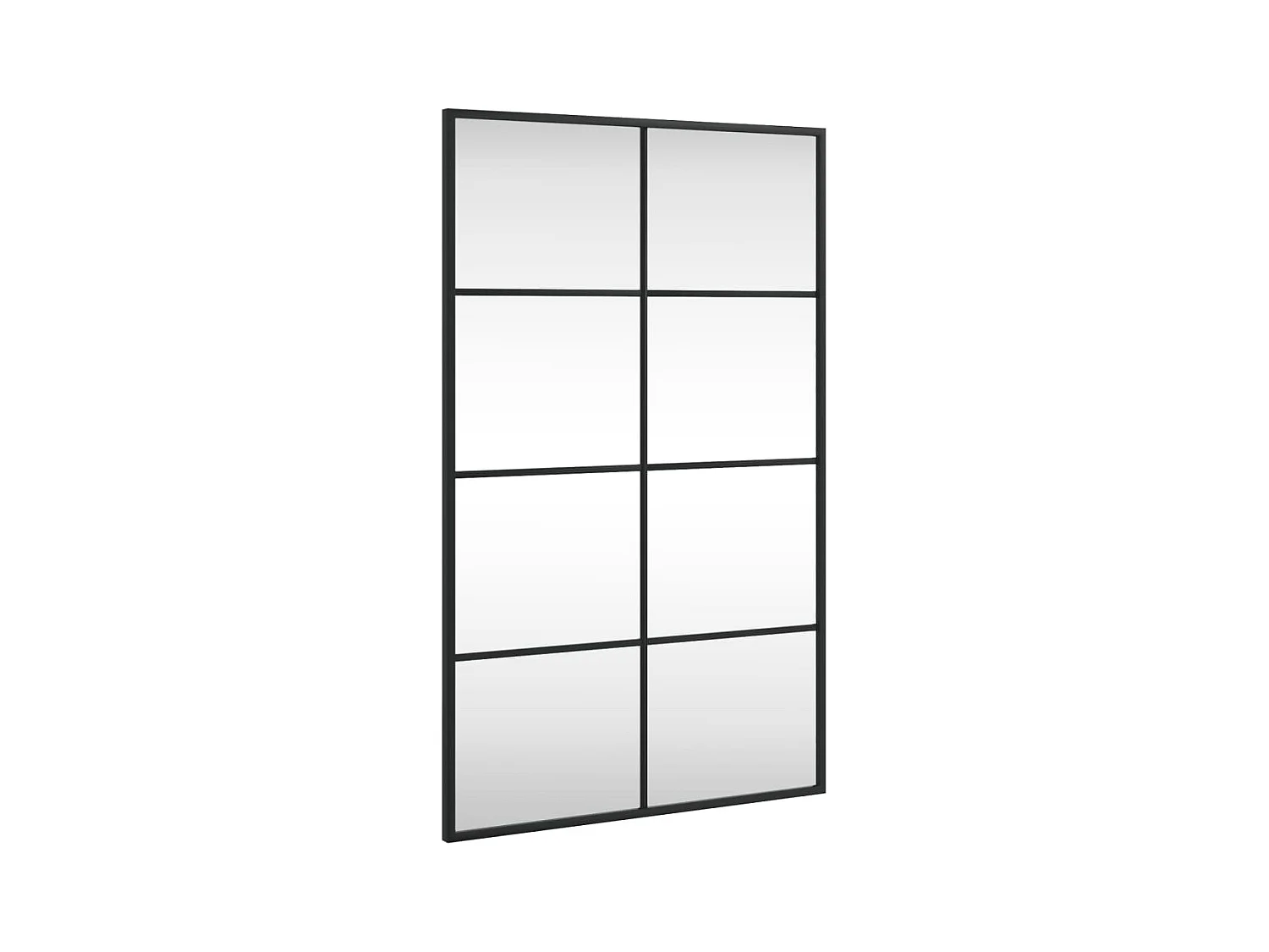 Wandspiegel rechthoekig 50x80 cm ijzer zwart