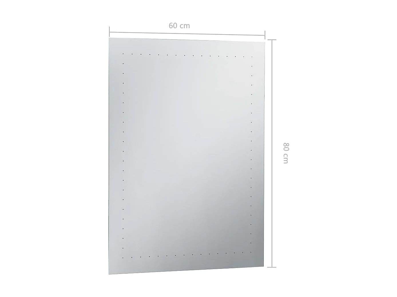 Specchio da Parete a LED per Bagno 60x80 cm