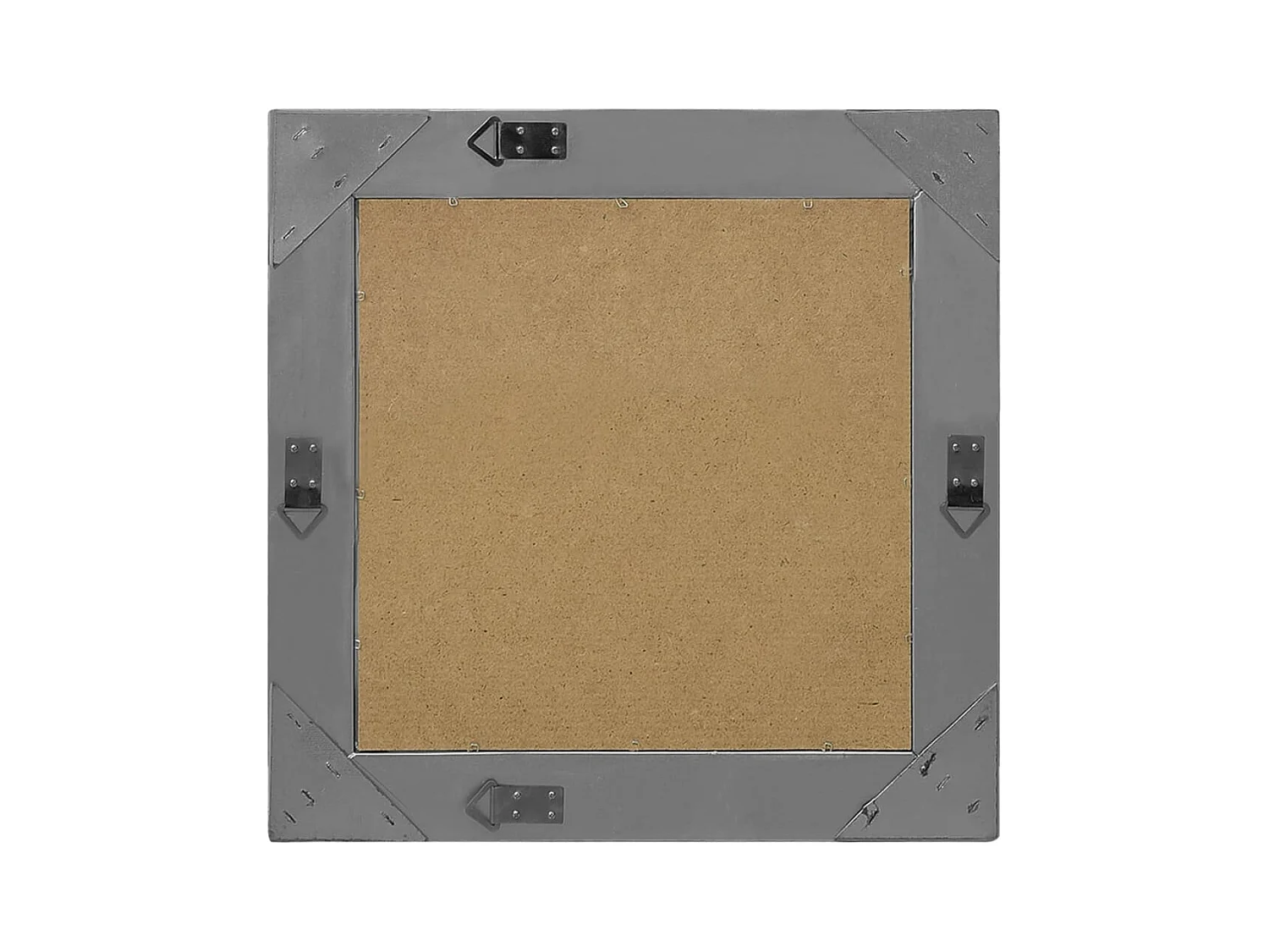 Wandspiegel barok stijl 50x50 cm zwart