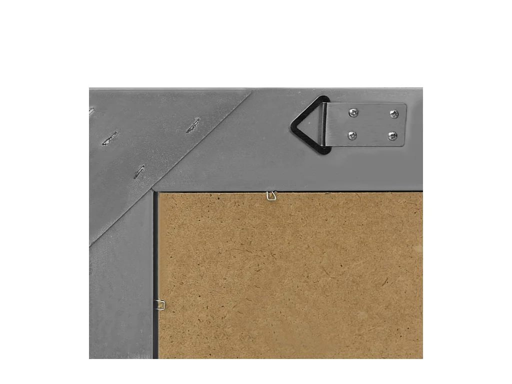 Wandspiegel barok stijl 50x50 cm zwart