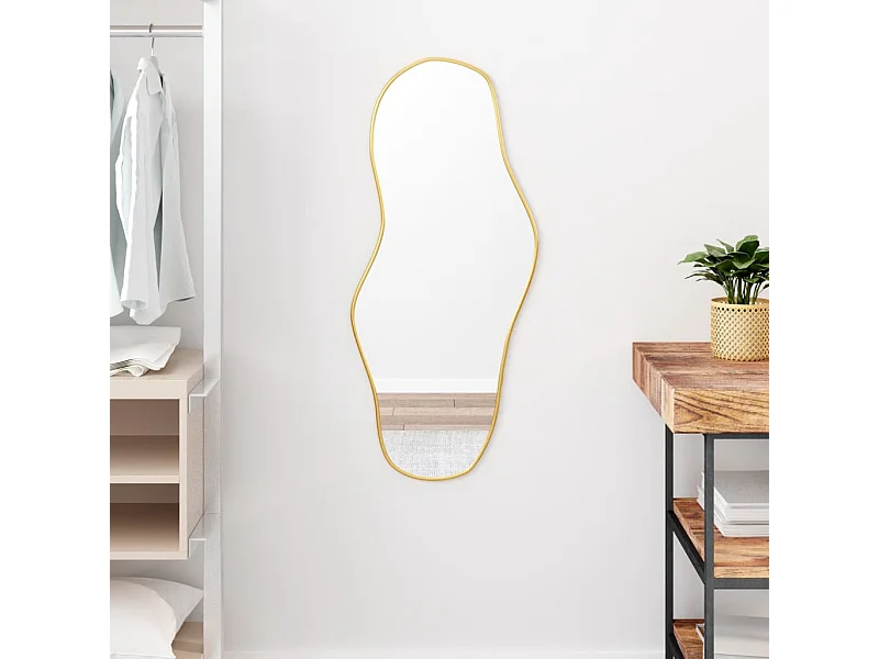 Miroir mural Doré 90x40 cm