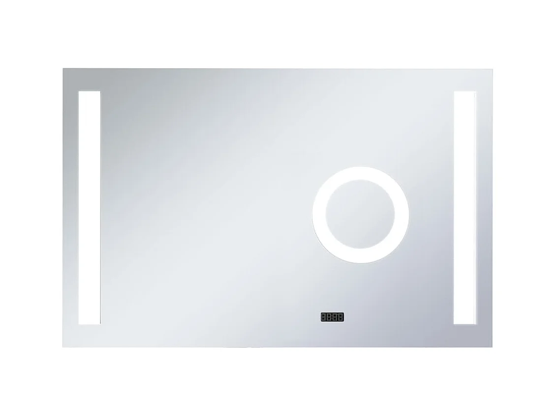 Miroir mural à LED de salle de bain et capteur tactile 100x60cm