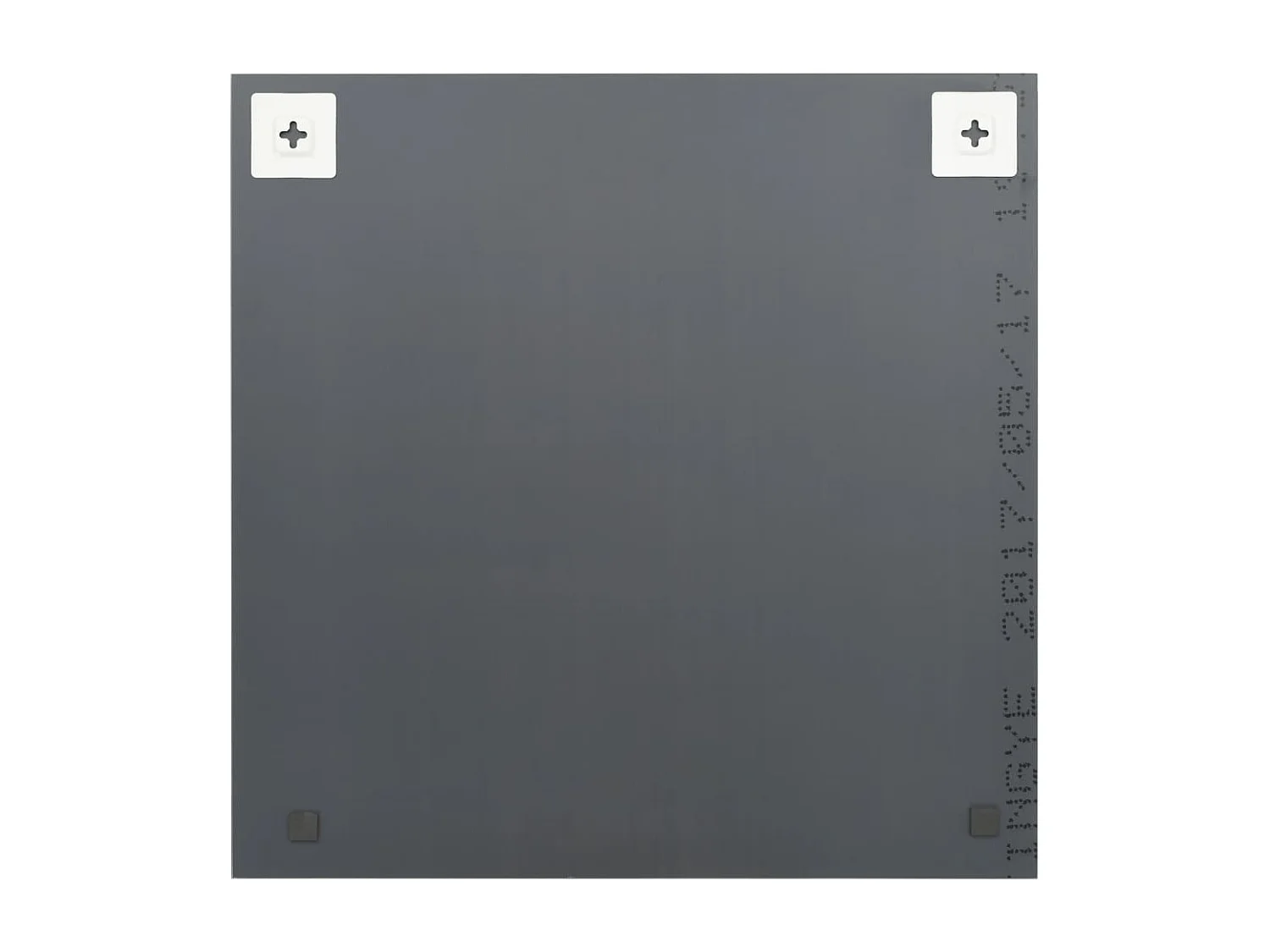 Miroirs muraux 2 pcs 50x50 cm Carré Verre