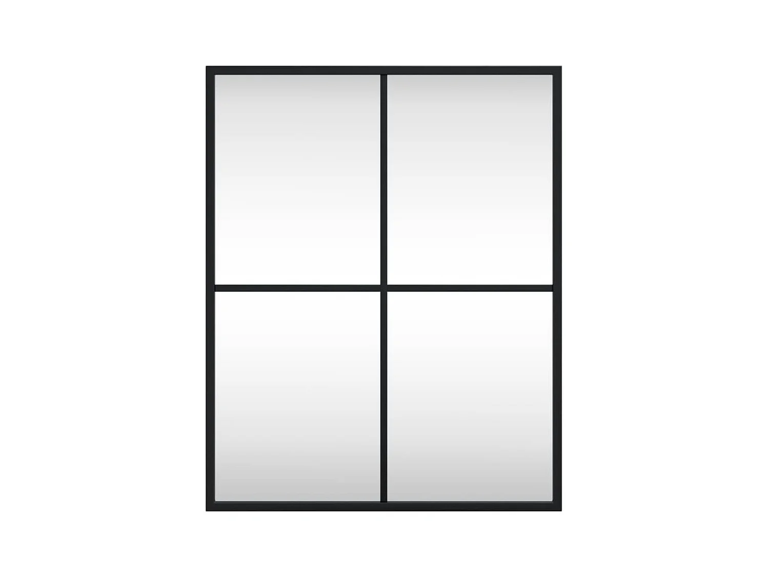 Miroir mural noir 40x50 cm rectangulaire fer