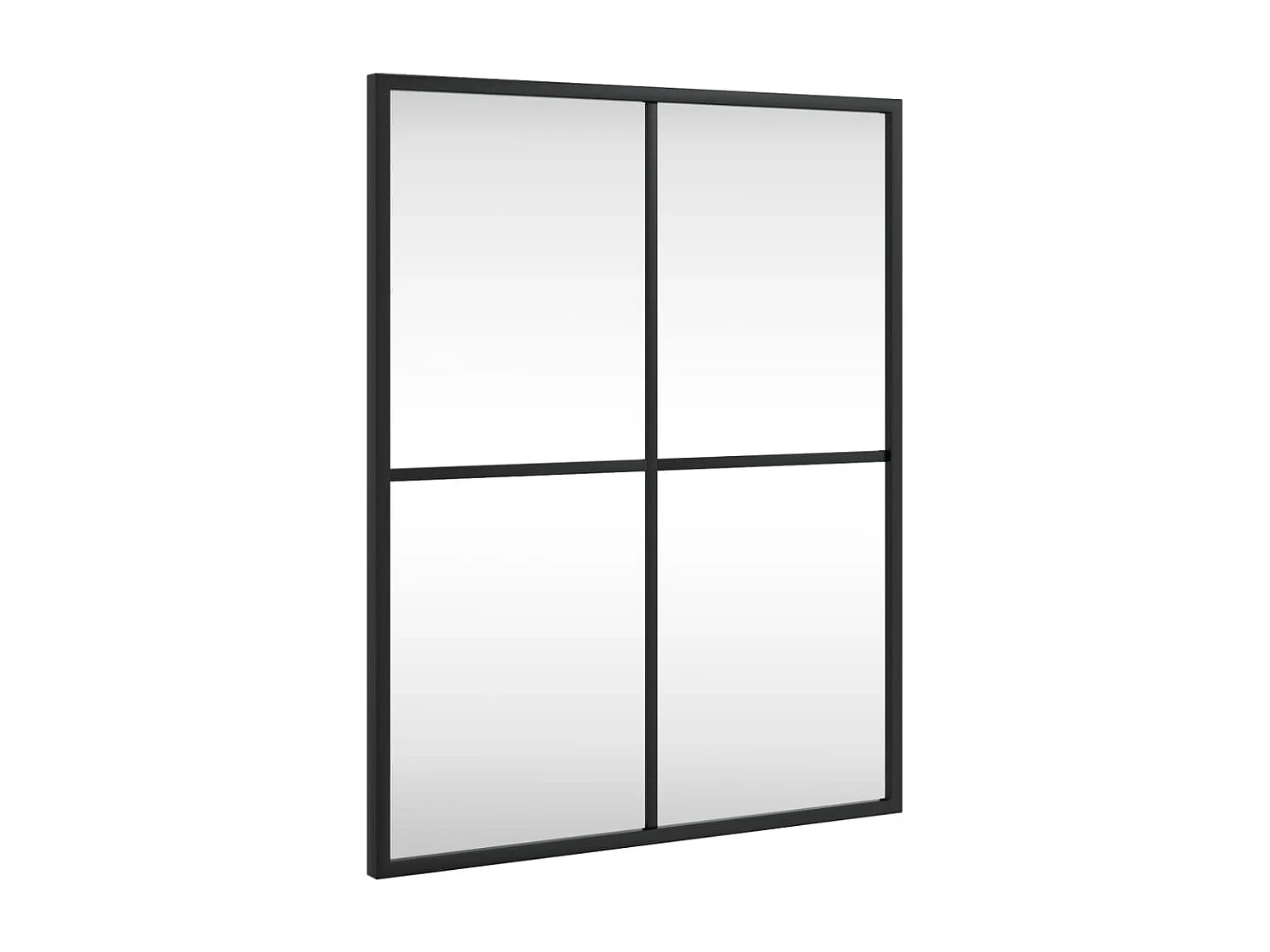 Miroir mural noir 40x50 cm rectangulaire fer