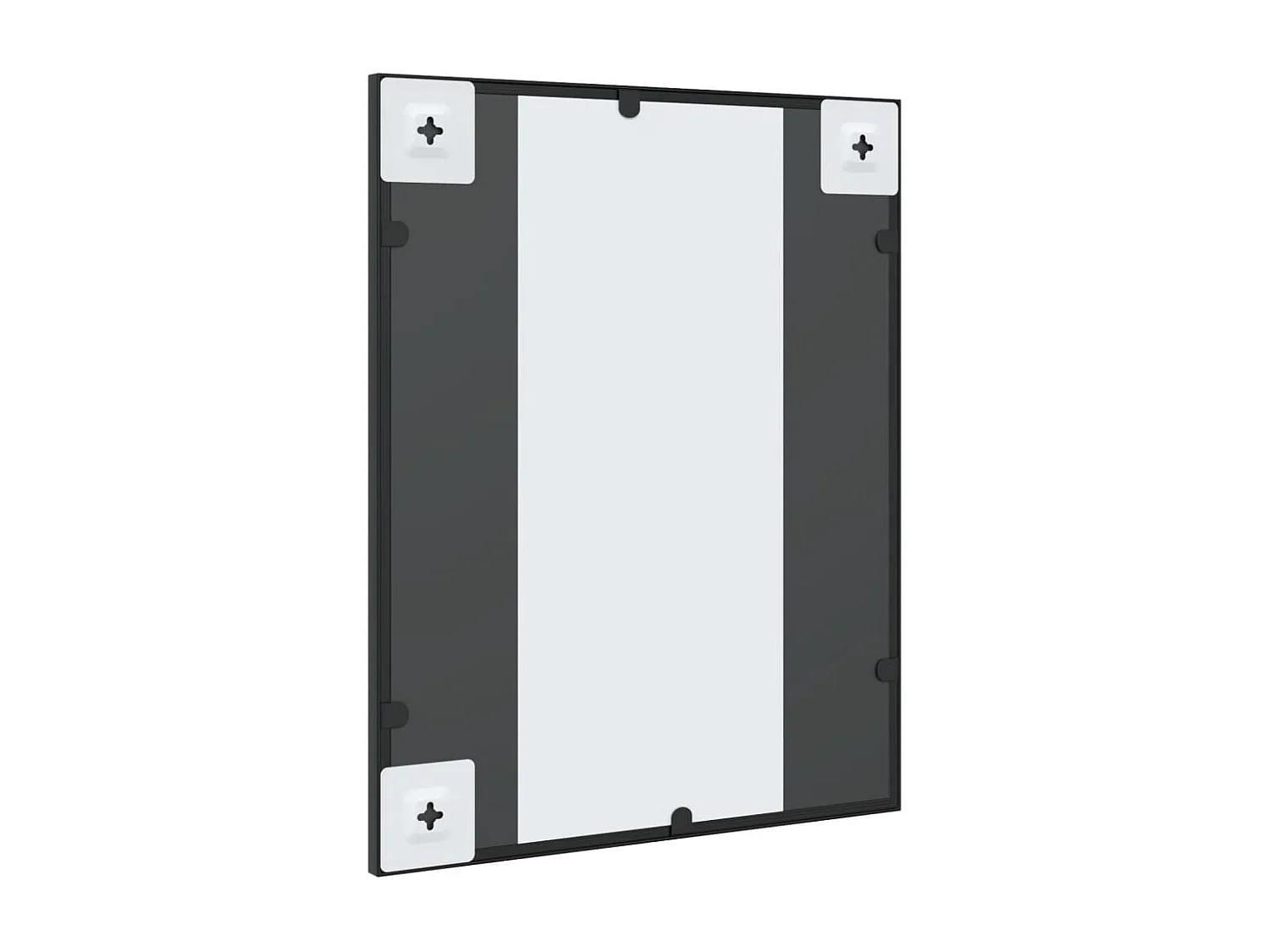 Miroir mural noir 40x50 cm rectangulaire fer