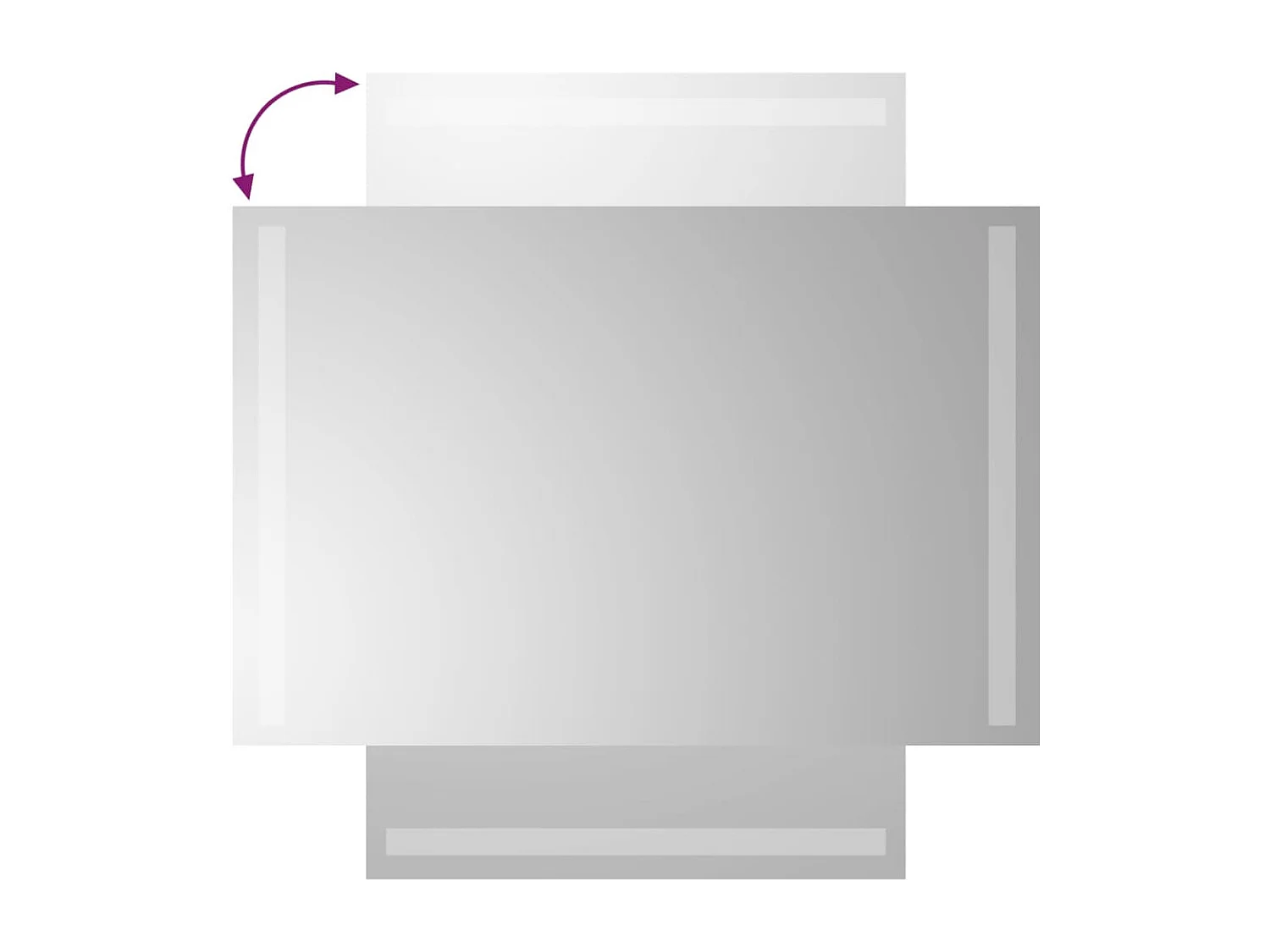 Specchio da Bagno con Luci LED 40x60 cm