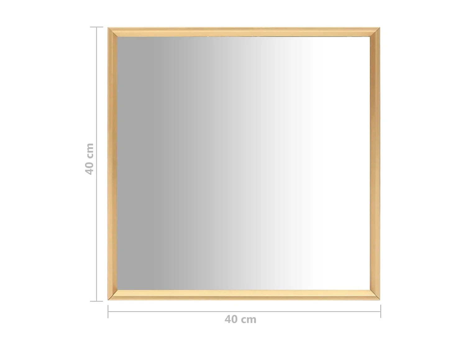 Miroir Doré 40x40 cm