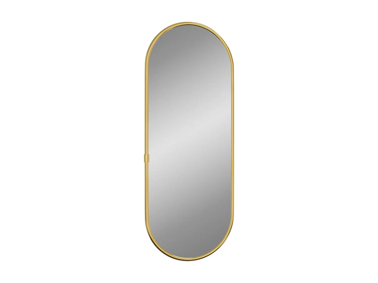 Specchio da Parete Dorato 40x15 cm Ovale