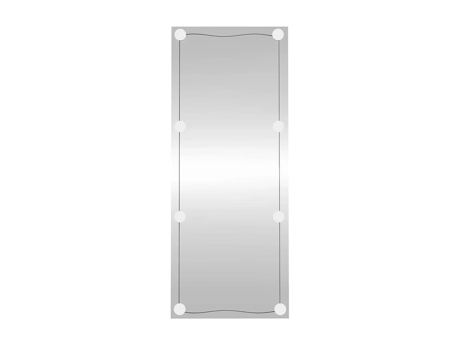 Miroir mural avec lumières LED 40x100 cm verre rectangulaire