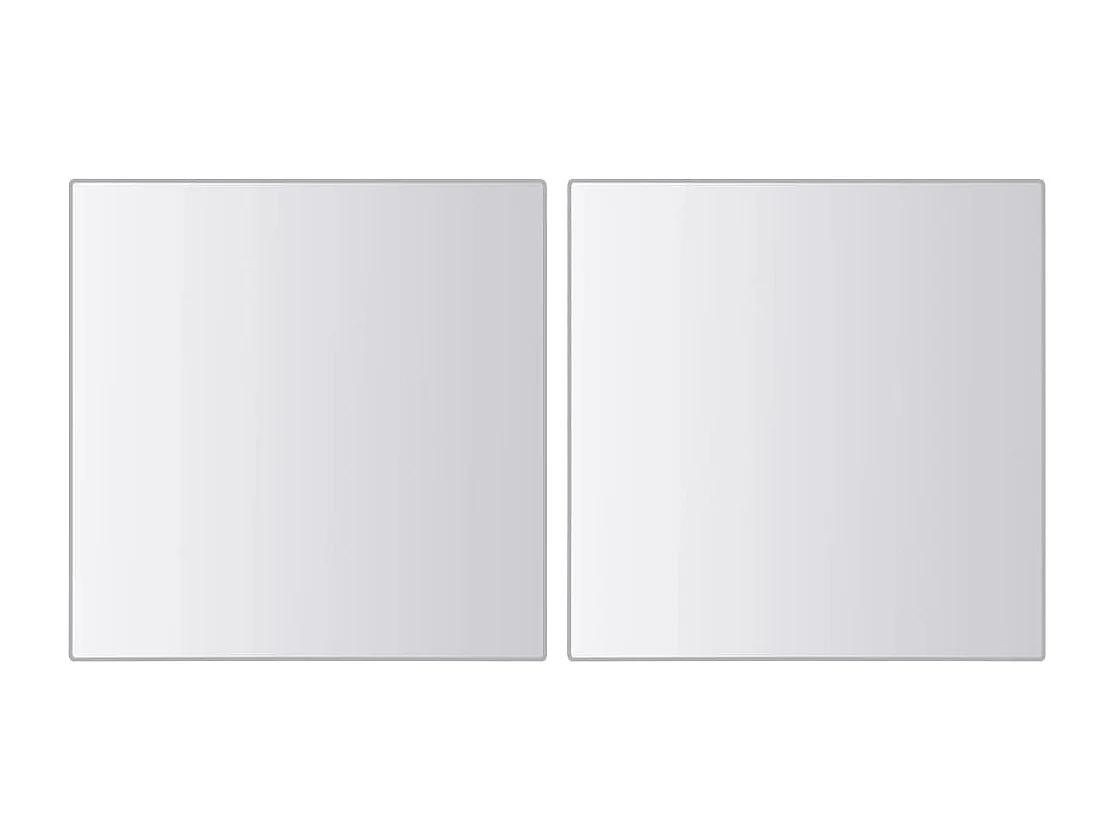 Carreaux de miroir 48 pcs Carré Verre