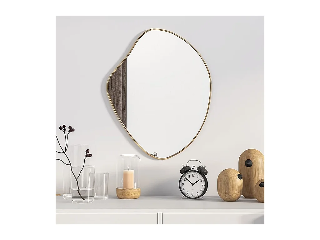 Miroir mural Doré 50x40 cm