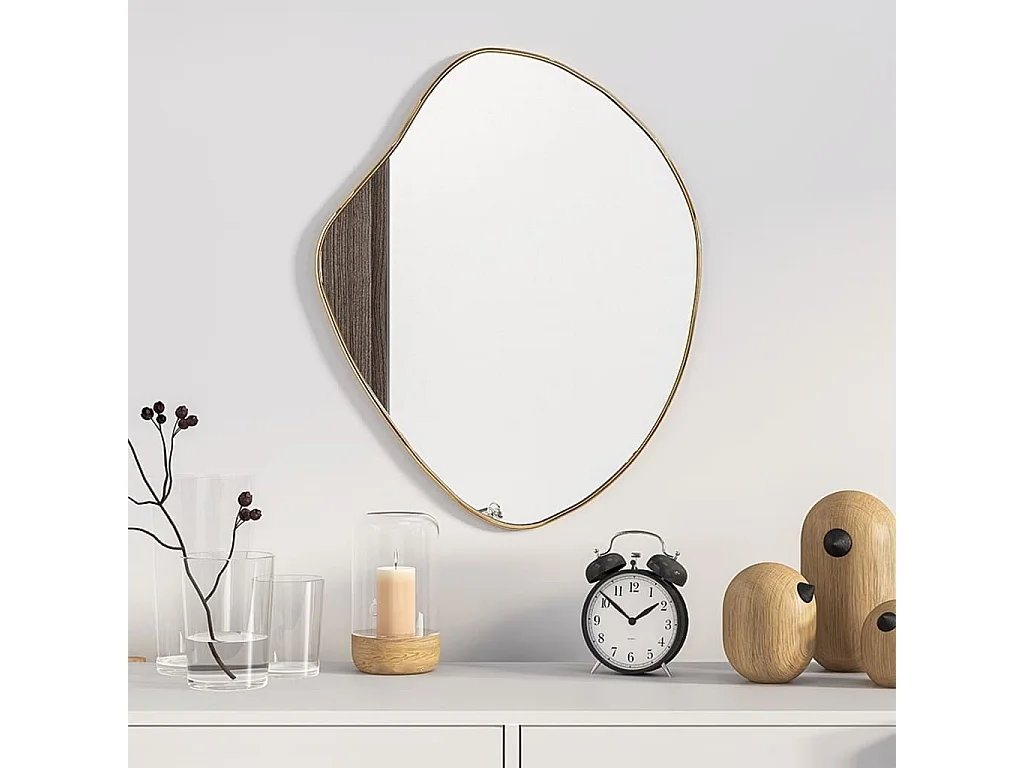 Miroir mural Doré 50x40 cm