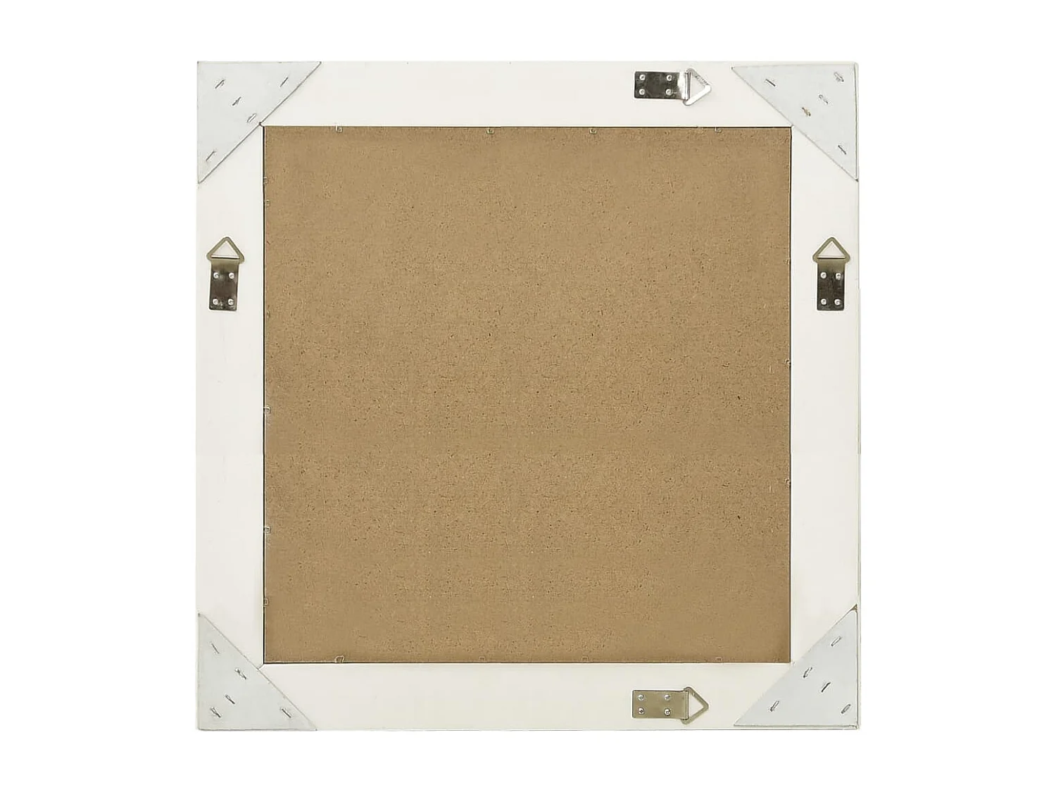 Miroir mural style baroque 60x60 cm Blanc