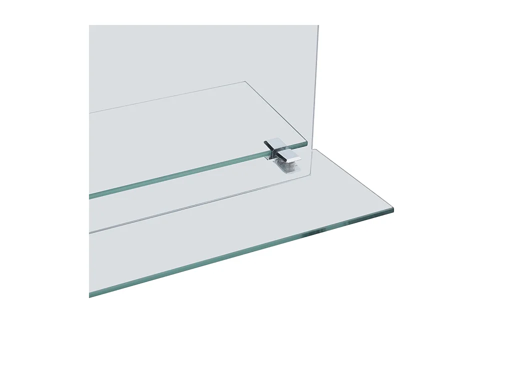 Wandspiegel mit Regal 20×40 cm Hartglas