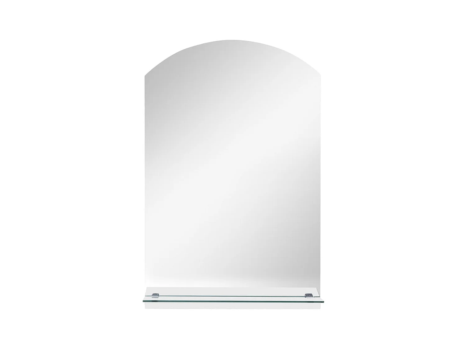 Espelho de parede c/ prateleira vidro temperado 20x40 cm