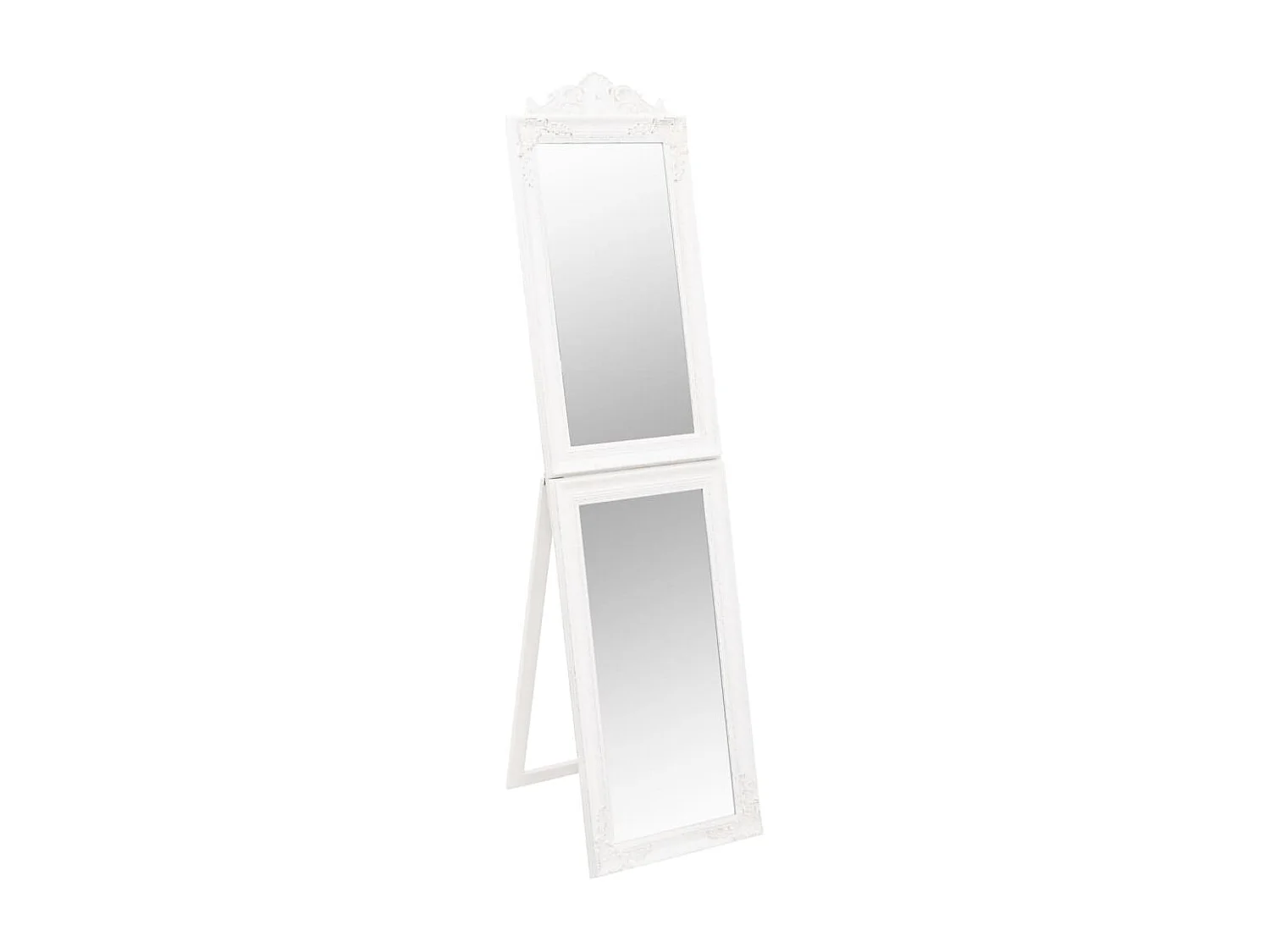 Miroir sur pied Blanc 50x200 cm