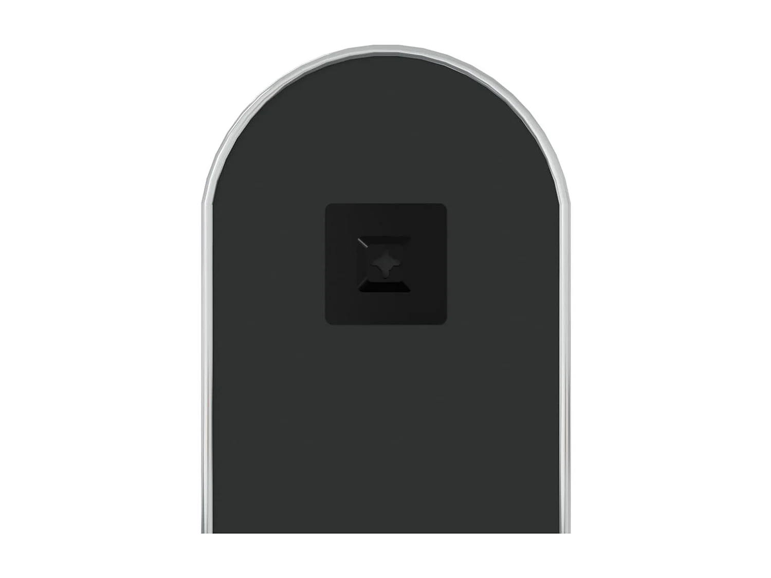 Espelho de parede oval 50x20 cm prateado