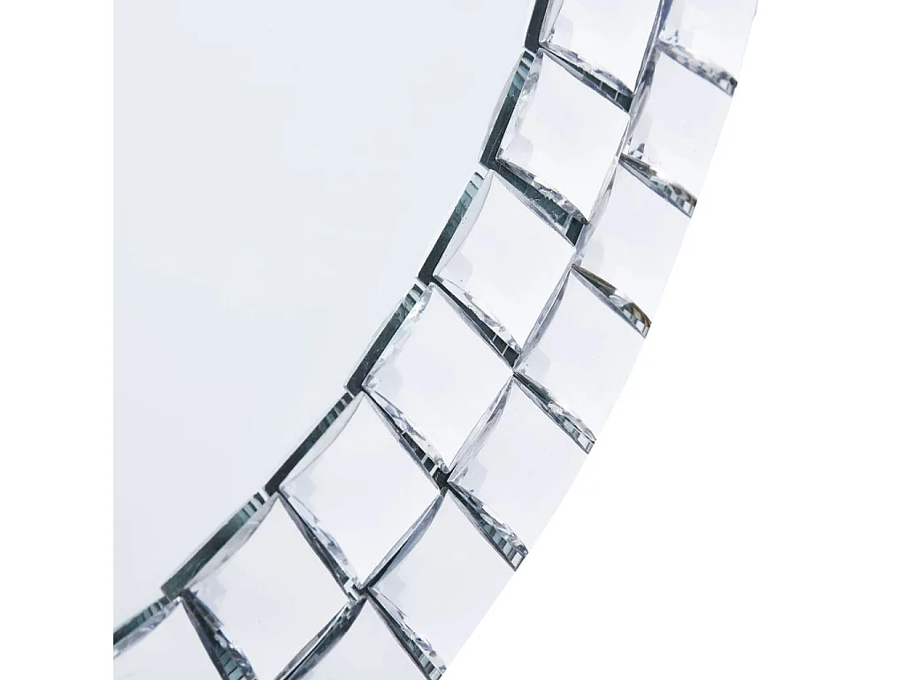 Specchio da Parete 50 cm in Vetro Temperato