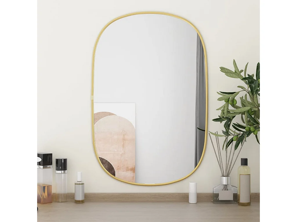 Miroir mural Doré 60x40 cm
