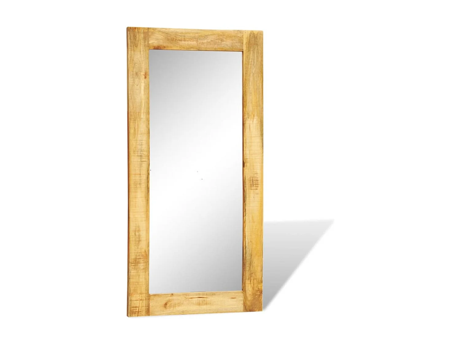 Miroir mural en bois massif Rectangulaire 120 x 60 cm