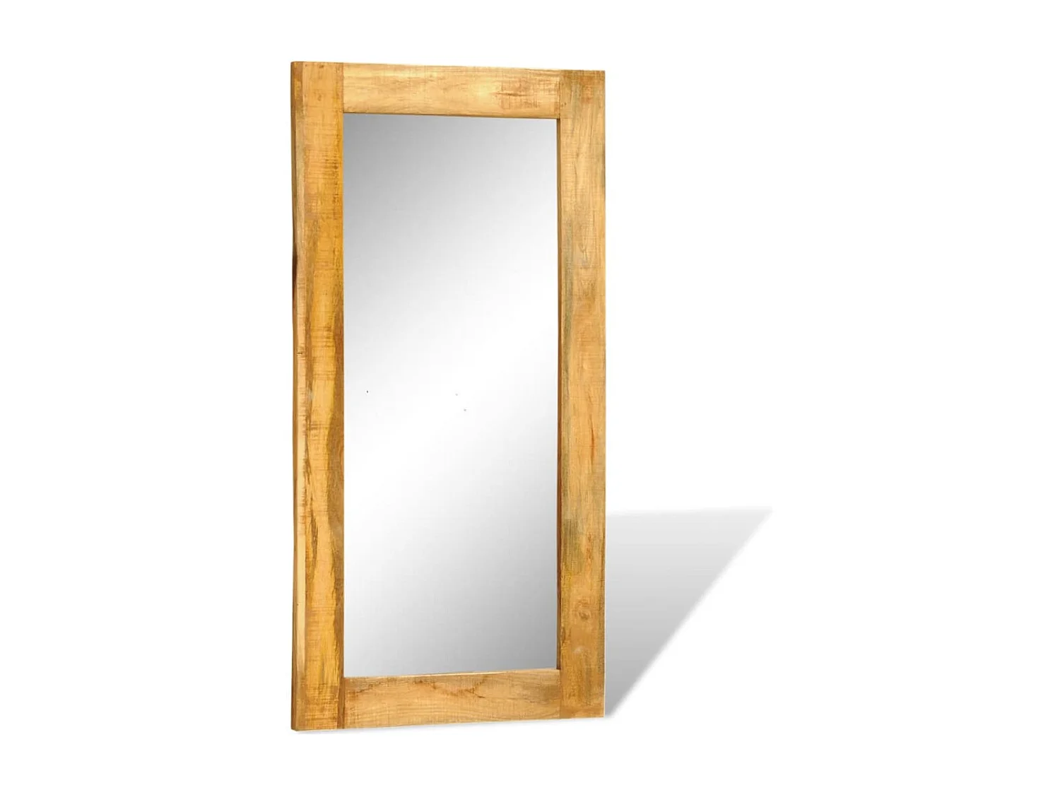 Miroir mural en bois massif Rectangulaire 120 x 60 cm