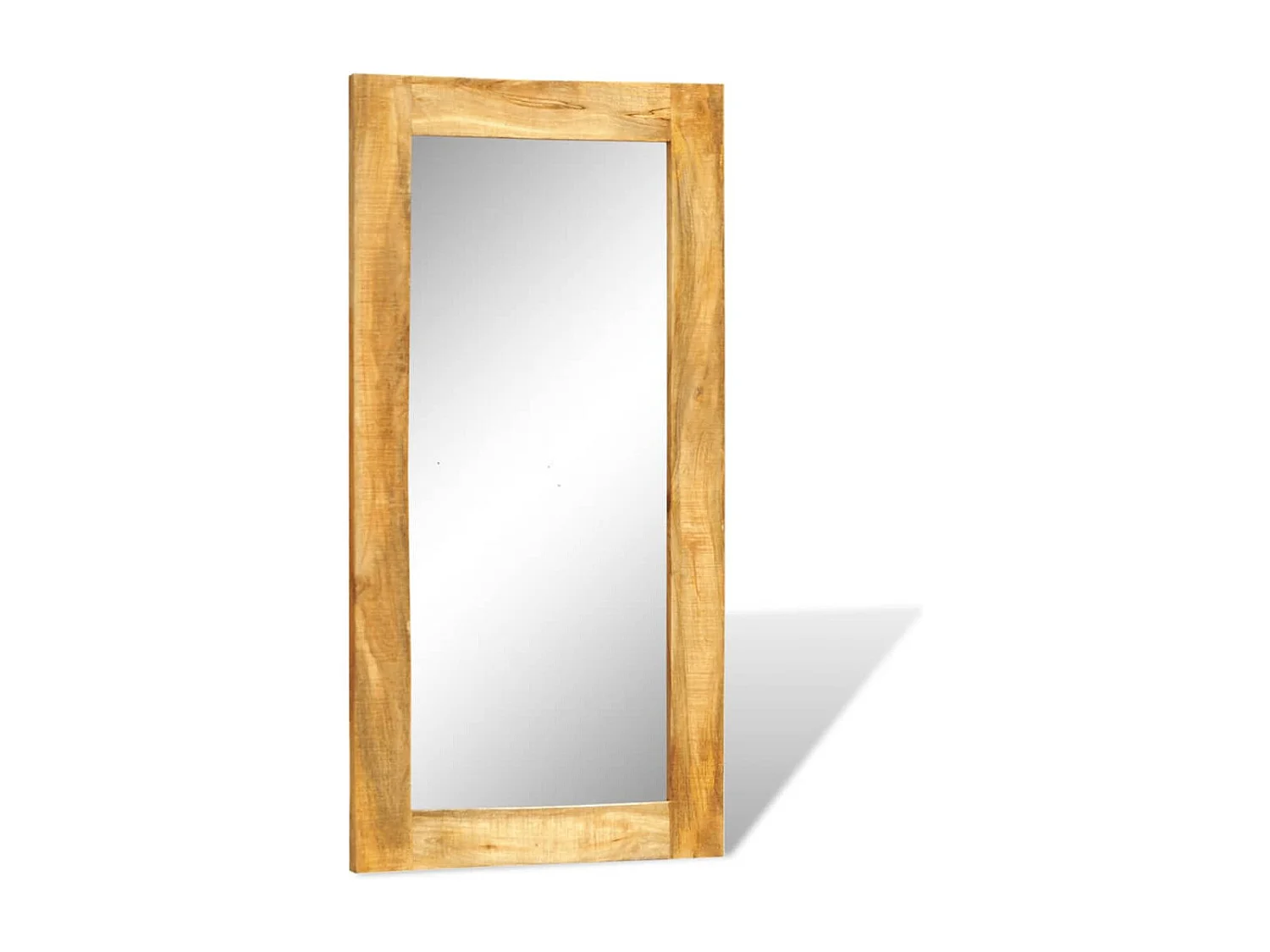 Miroir mural en bois massif Rectangulaire 120 x 60 cm