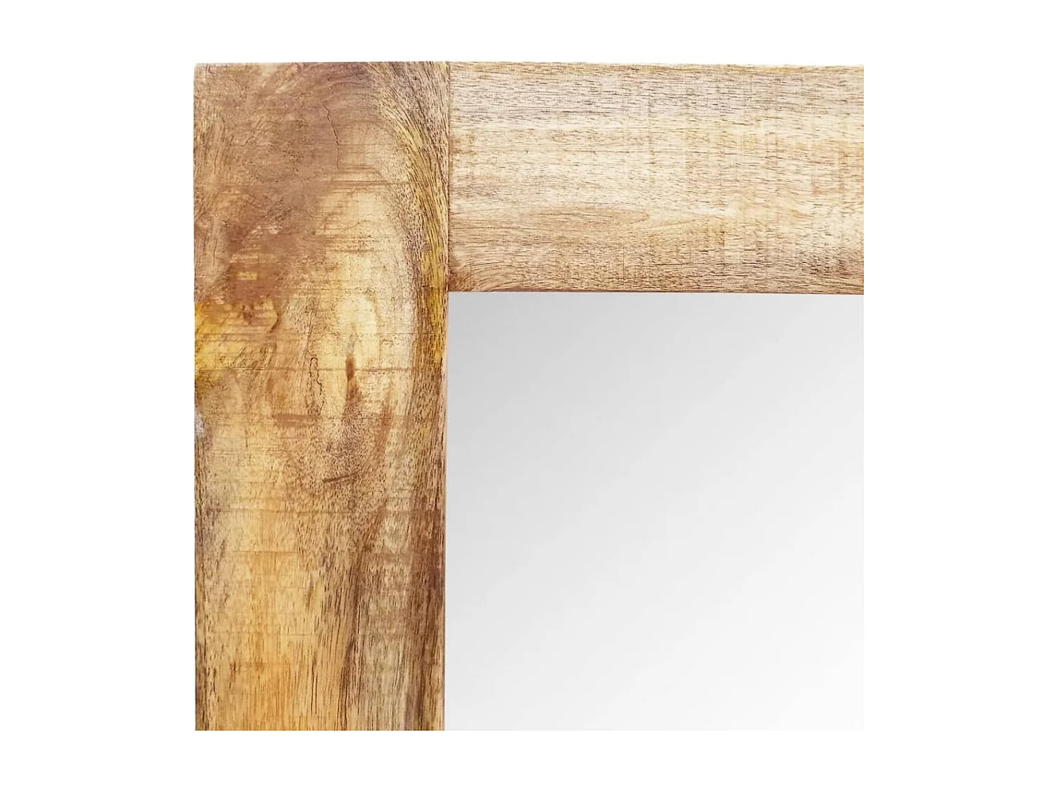 Miroir mural en bois massif Rectangulaire 120 x 60 cm