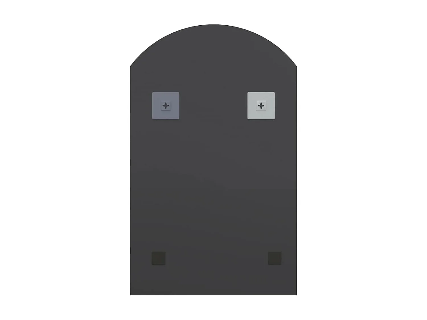 Specchio con Luci LED 60x40 cm Forma ad Arco in Vetro