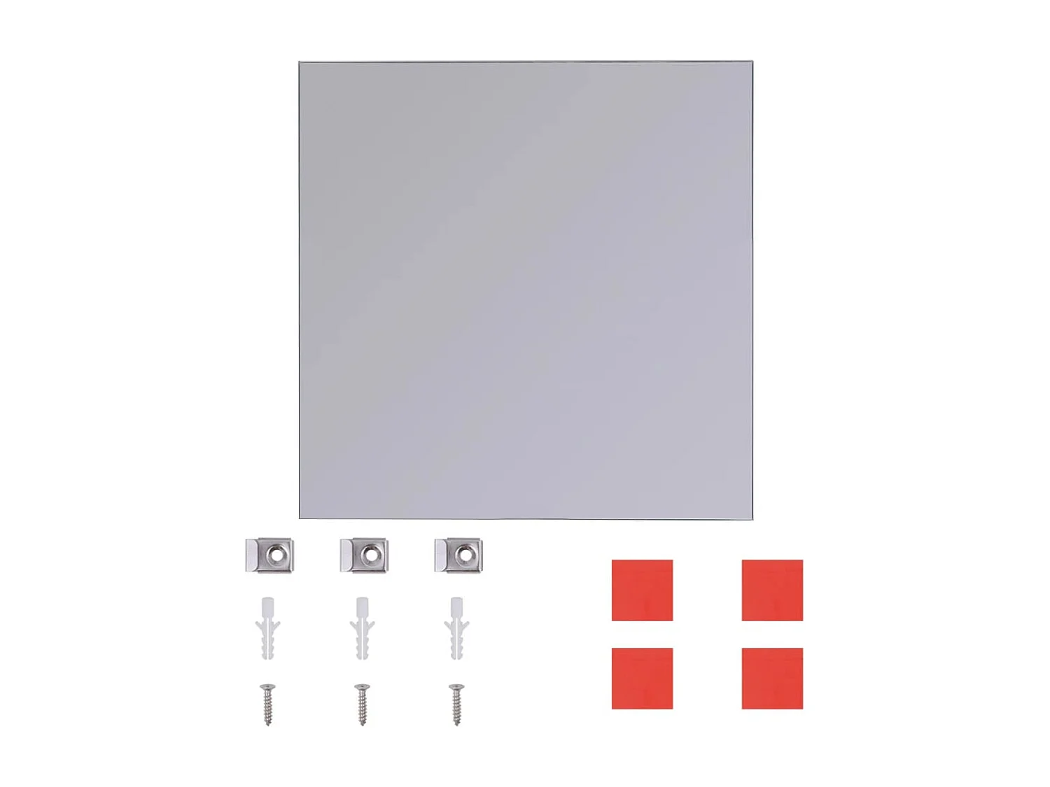 Carreaux de miroir sans cadre 16 pcs 20,5 cm