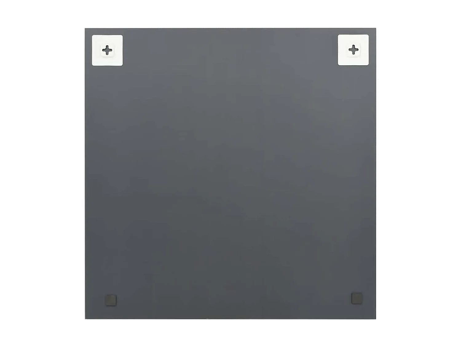 Miroir mural avec lampes LED Carré Verre