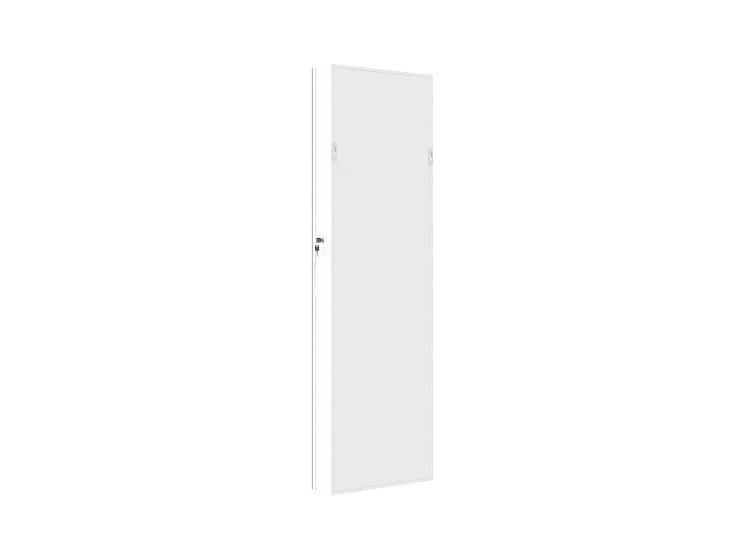 Armoire à bijoux avec miroir et éclairage LED mural blanc