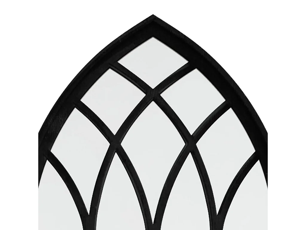 Specchio Nero 100x45 cm in Ferro per Uso Interno